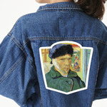 Van Gogh's Self Portrait with Bandaged Ear Twill Iron On Patch - Custom Shape - 3XL