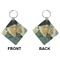 Van Gogh's Self Portrait with Bandaged Ear Diamond Keychain (Front + Back)