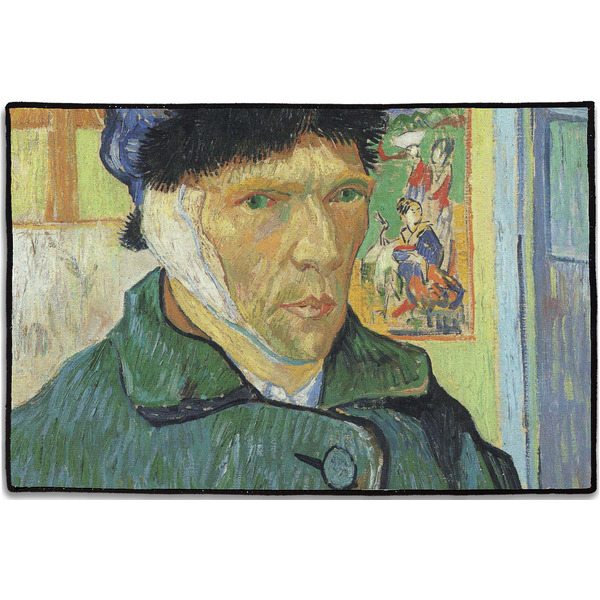 Custom Van Gogh's Self Portrait with Bandaged Ear Door Mat - 36"x24"