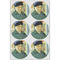 Van Gogh's Self Portrait with Bandaged Ear Drink Topper - XLarge - Set of 6