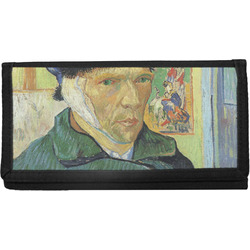 Van Gogh's Self Portrait with Bandaged Ear Canvas Checkbook Cover