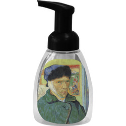 Van Gogh's Self Portrait with Bandaged Ear Foam Soap Bottle - Black