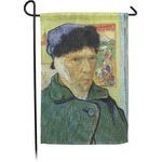 Van Gogh's Self Portrait with Bandaged Ear Small Garden Flag - Double Sided