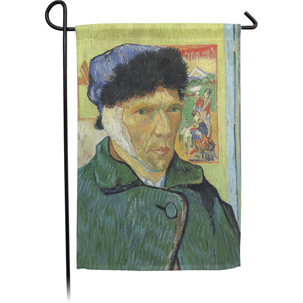 Custom Van Gogh's Self Portrait with Bandaged Ear Small Garden Flag - Double Sided