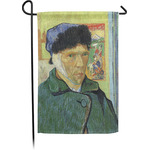 Van Gogh's Self Portrait with Bandaged Ear Small Garden Flag - Single Sided