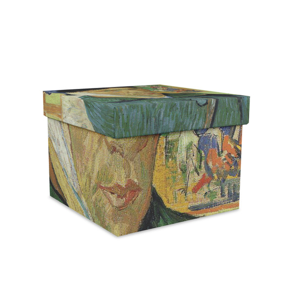 Custom Van Gogh's Self Portrait with Bandaged Ear Gift Box with Lid - Canvas Wrapped - Medium