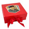 Van Gogh's Self Portrait with Bandaged Ear Gift Boxes with Magnetic Lid - Red - Front