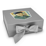 Van Gogh's Self Portrait with Bandaged Ear Gift Box with Magnetic Lid - Silver