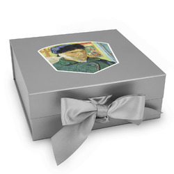 Van Gogh's Self Portrait with Bandaged Ear Gift Box with Magnetic Lid - Silver