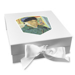 Van Gogh's Self Portrait with Bandaged Ear Gift Box with Magnetic Lid - White