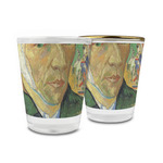 Van Gogh's Self Portrait with Bandaged Ear Glass Shot Glass - 1.5 oz