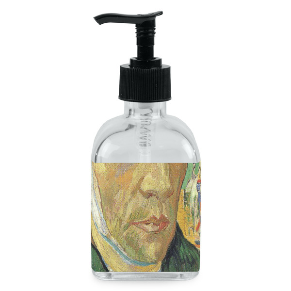 Custom Van Gogh's Self Portrait with Bandaged Ear Glass Soap & Lotion Bottle - Single Bottle