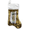 Van Gogh's Self Portrait with Bandaged Ear Gold Sequin Stocking - Front