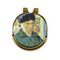 Van Gogh's Self Portrait with Bandaged Ear Golf Ball Marker Hat Clip Gold - Front