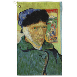 Van Gogh's Self Portrait with Bandaged Ear Golf Towel - Poly-Cotton Blend - Large