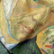 Van Gogh's Self Portrait with Bandaged Ear Hooded Baby Towel- Detail Close Up