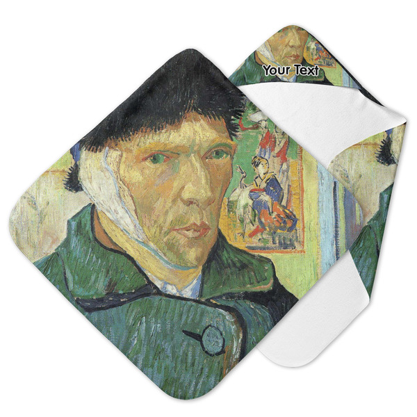 Custom Van Gogh's Self Portrait with Bandaged Ear Hooded Baby Towel