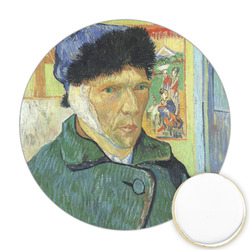 Van Gogh's Self Portrait with Bandaged Ear Printed Cookie Topper - Round