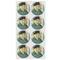 Van Gogh's Self Portrait with Bandaged Ear Icing Circle - Medium - Set of 8