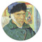 Van Gogh's Self Portrait with Bandaged Ear Icing Circle - Small - Single