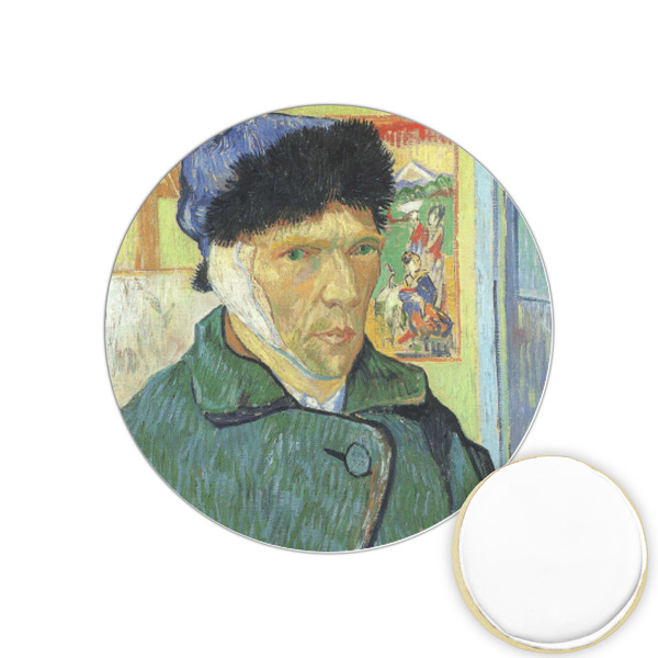 Custom Van Gogh's Self Portrait with Bandaged Ear Printed Cookie Topper - 1.25"