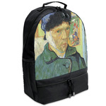 Van Gogh's Self Portrait with Bandaged Ear Backpack - Black