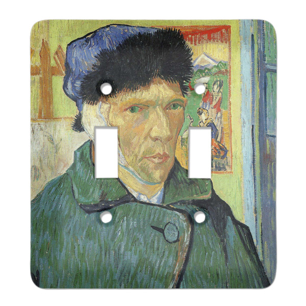 Custom Van Gogh's Self Portrait with Bandaged Ear Light Switch Cover (2 Toggle Plate)