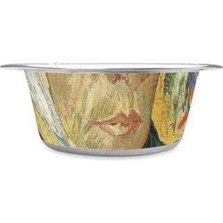 Van Gogh's Self Portrait with Bandaged Ear Stainless Steel Dog Bowl - Large