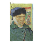 Van Gogh's Self Portrait with Bandaged Ear Microfiber Golf Towel - Small