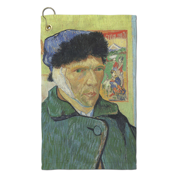 Custom Van Gogh's Self Portrait with Bandaged Ear Microfiber Golf Towel - Small