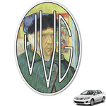 Van Gogh's Self Portrait with Bandaged Ear Monogram Car Decal