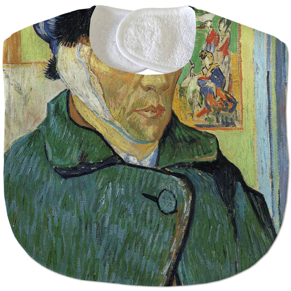 Custom Van Gogh's Self Portrait with Bandaged Ear Velour Baby Bib