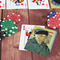 Van Gogh's Self Portrait with Bandaged Ear On Table with Poker Chips