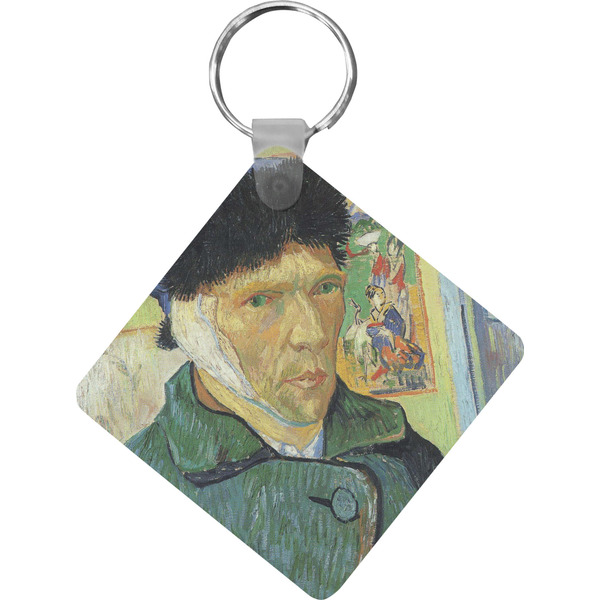 Custom Van Gogh's Self Portrait with Bandaged Ear Diamond Plastic Keychain