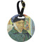 Van Gogh's Self Portrait with Bandaged Ear Personalized Round Luggage Tag