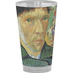 Van Gogh's Self Portrait with Bandaged Ear Pint Glass - Full Color