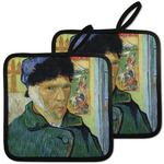 Van Gogh's Self Portrait with Bandaged Ear Pot Holders - Set of 2