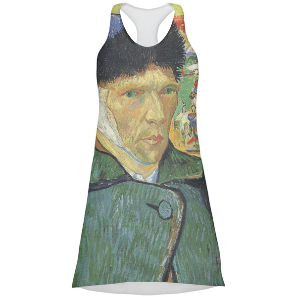 Custom Van Gogh's Self Portrait with Bandaged Ear Racerback Dress - Medium