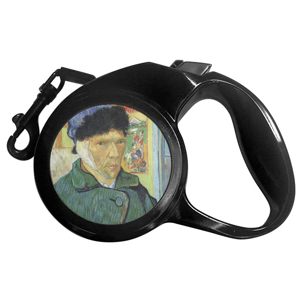 Custom Van Gogh's Self Portrait with Bandaged Ear Retractable Dog Leash - Small