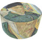 Van Gogh's Self Portrait with Bandaged Ear Round Pouf Ottoman (Top)