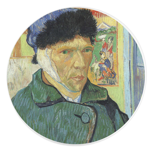 Custom Van Gogh's Self Portrait with Bandaged Ear Round Stone Trivet