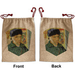 Van Gogh's Self Portrait with Bandaged Ear Santa Sack - Front & Back