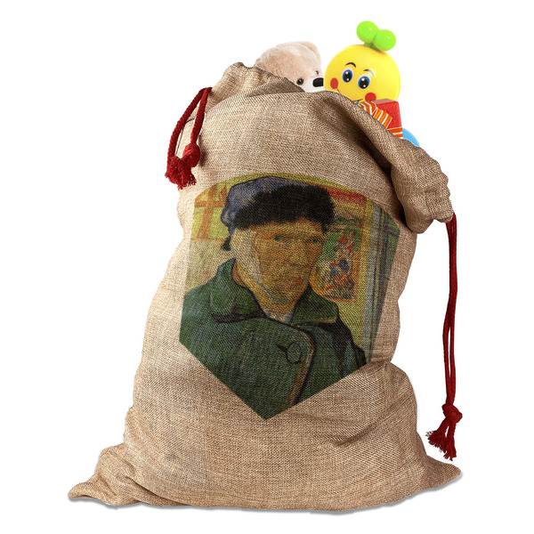 Custom Van Gogh's Self Portrait with Bandaged Ear Santa Sack