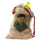 Van Gogh's Self Portrait with Bandaged Ear Santa Bag - Front (stuffed w toys) PARENT