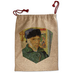 Van Gogh's Self Portrait with Bandaged Ear Santa Sack - Front