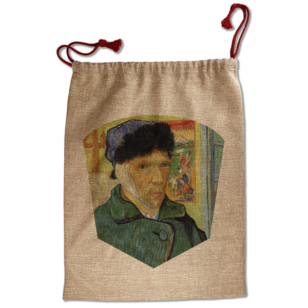 Custom Van Gogh's Self Portrait with Bandaged Ear Santa Sack - Front