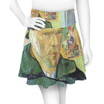 Van Gogh's Self Portrait with Bandaged Ear Skater Skirt - Small