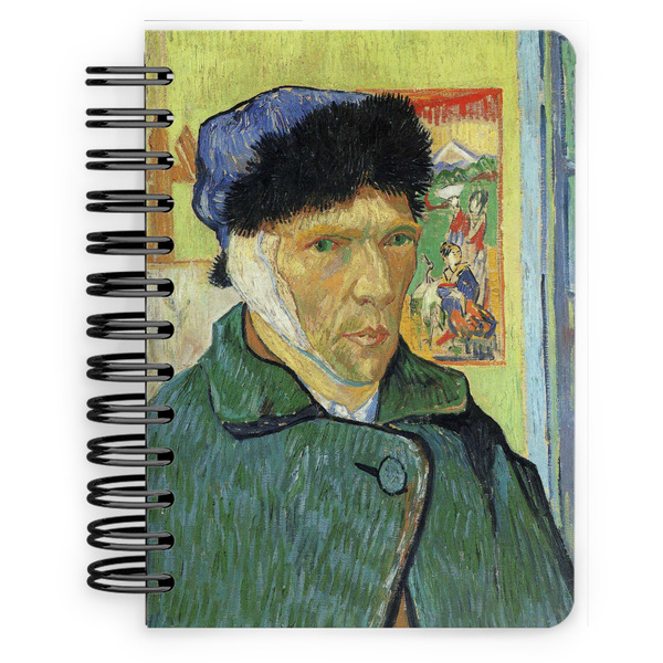 Custom Van Gogh's Self Portrait with Bandaged Ear Spiral Notebook - 5x7