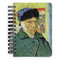 Van Gogh's Self Portrait with Bandaged Ear Spiral Journal Small - Front View