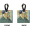 Van Gogh's Self Portrait with Bandaged Ear Square Luggage Tag (Front + Back)